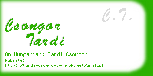 csongor tardi business card